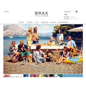 Ansicht vom Brax.com Shop