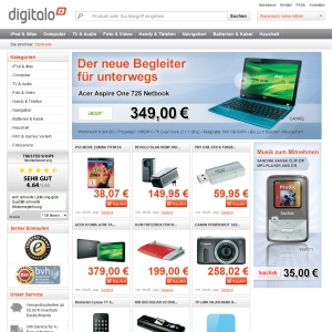 Ansicht vom Digitalo.de Shop