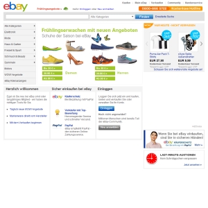 Ansicht vom eBay.de Shop