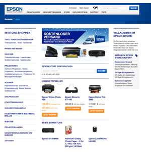 Ansicht vom Epson.de Shop