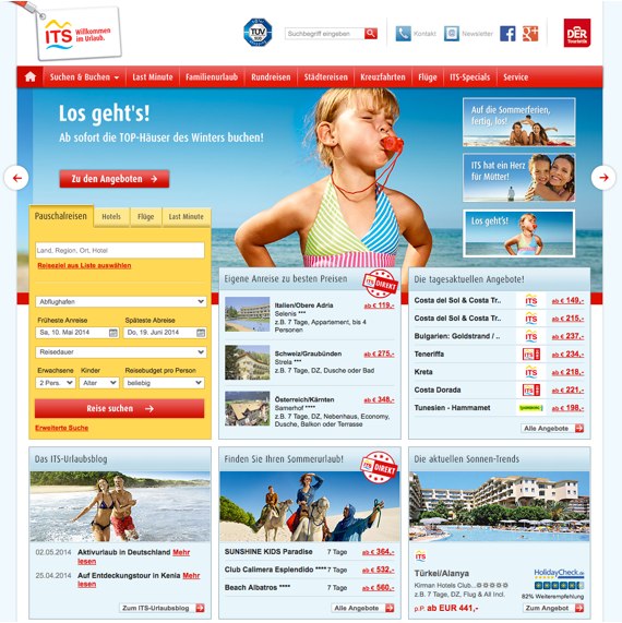 Die Webseite vom ITS.de Shop