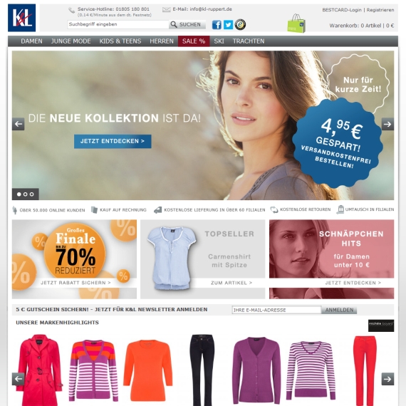 Die Webseite vom KL-Ruppert.de Shop