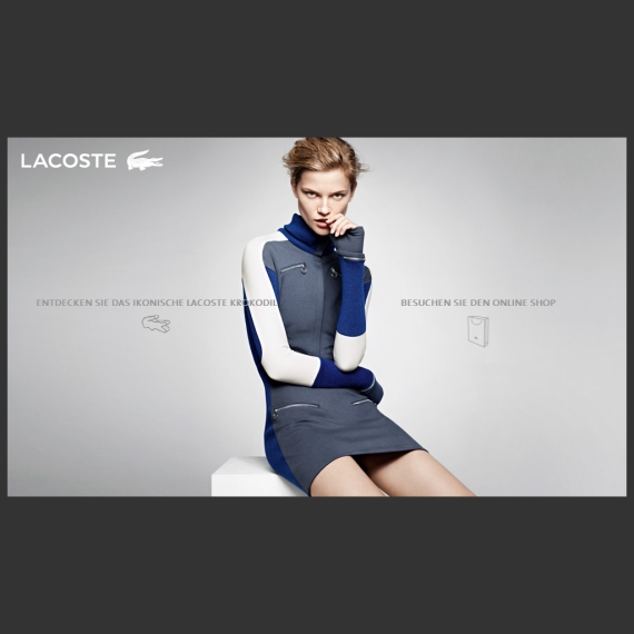 Die Webseite vom Lacoste.com Shop