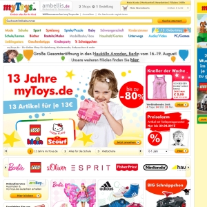 Ansicht vom myToys.de Shop