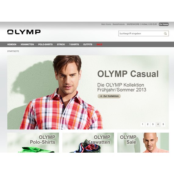 Die Webseite vom OlympShop.de Shop
