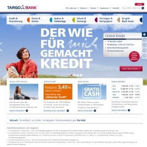 Ansicht vom Targobank.de Shop