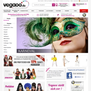 Ansicht vom Vegaoo.de Shop