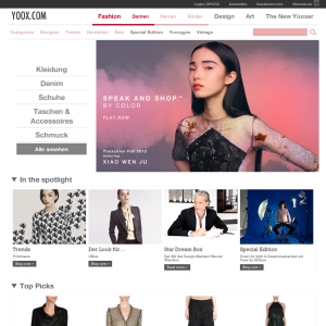 Ansicht vom YOOX.com Shop